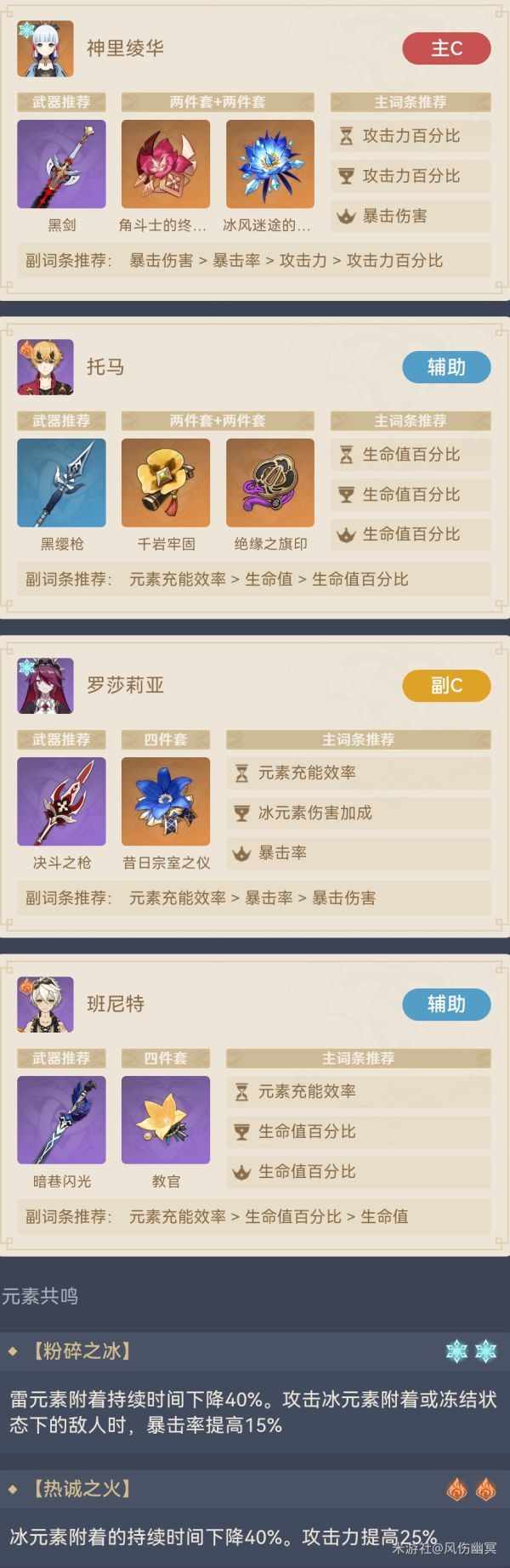 原神神里绫华低配融化阵容分享-1