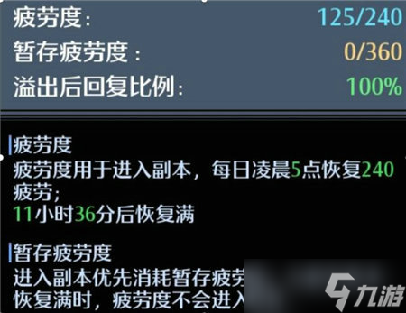 诺亚之心疲劳值效果讲解 疲劳值如何购买