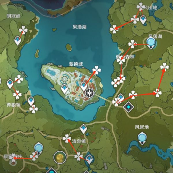原神2.6版苹果采集点位整理