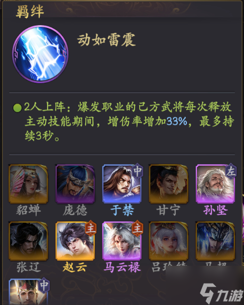 《乱世逐鹿》赵云阵容搭配推荐
