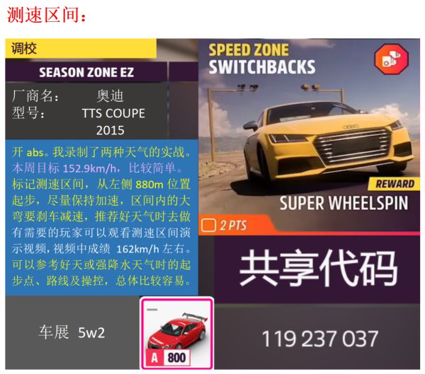 极限竞速地平线5S8夏季赛车辆调校推荐