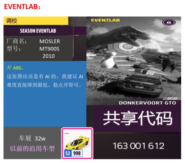极限竞速地平线5S7春季赛车辆调校推荐