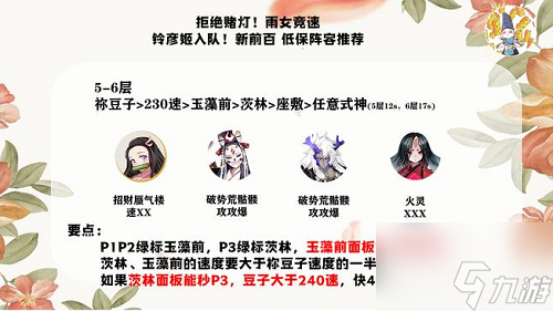 阴阳师雨女竞速前百低保阵容如何进行搭配？雨女竞速前百低保阵容搭配解读与选择