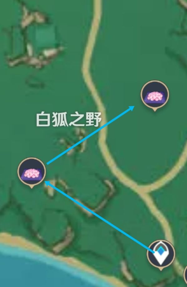原神稻妻特产绯樱绣球采集路线分享