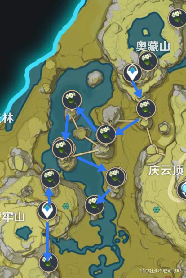 原神2.6版清心采集路线分享