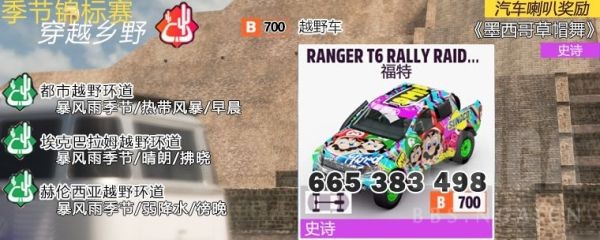 极限竞速地平线55月5日S7秋季赛攻略