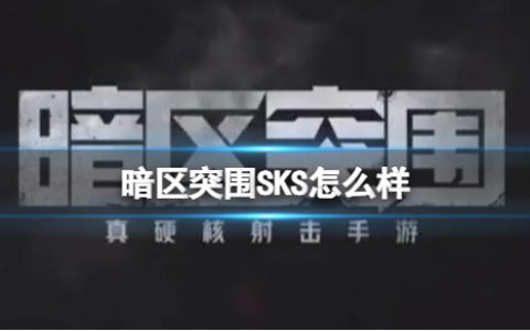 暗区突围SKS怎么样 SKS强度介绍
