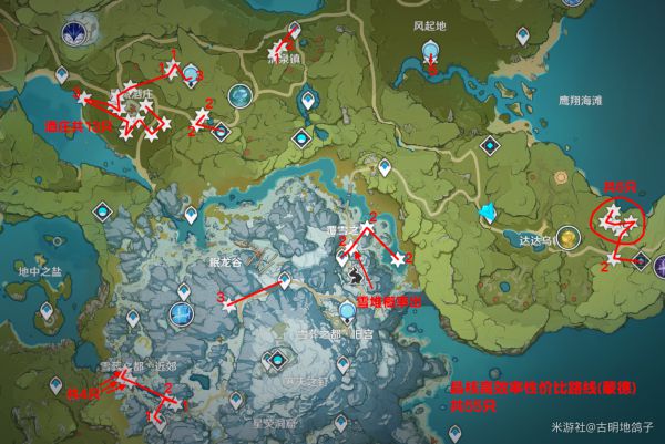 原神2.6版146个晶核高效收集路线分享