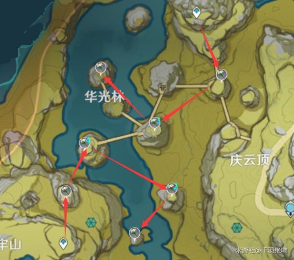 原神2.6版清心快速收集线路
