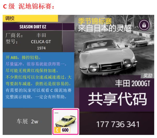 极限竞速地平线5S7春季赛车辆调校推荐