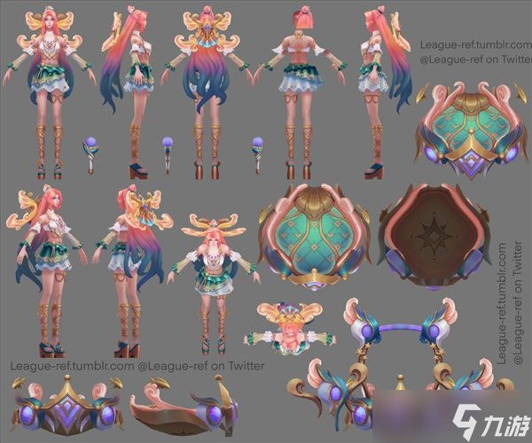《LOL》海之歌皮肤游戏建模展示 战场BOSS虚空女皇
