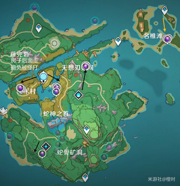 原神2.6版高效刷紫晶路线分享