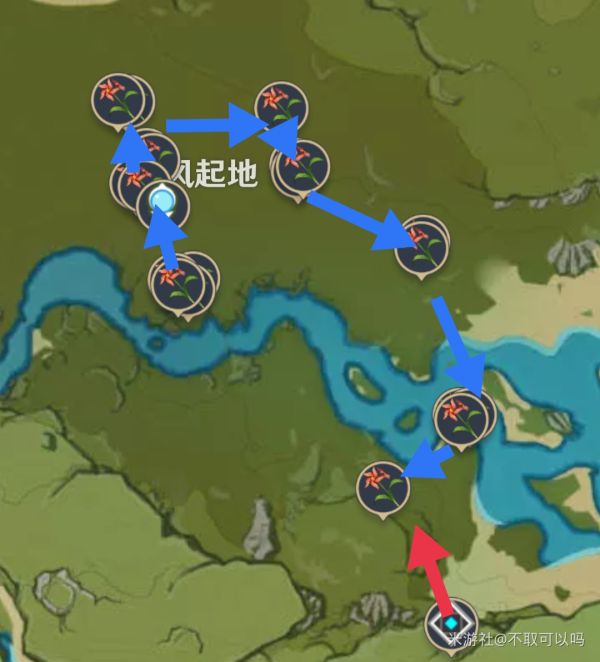 原神蒙德特产风车菊采集路线