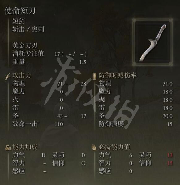 艾尔登法环使命短刀在哪获得？使命短刀和黑刀获得方法