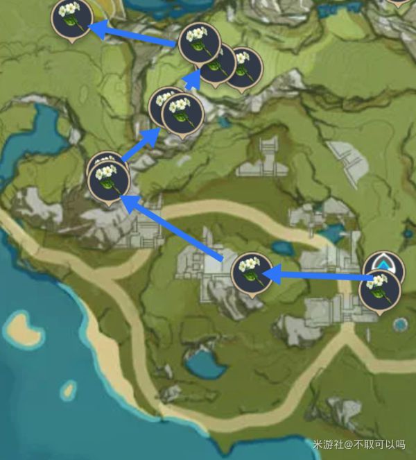 原神2.6版清心采集路线分享