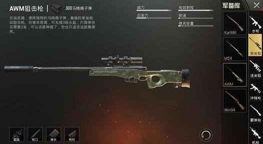 和平精英：盘点最帅气AMW皮肤，SS10不夜上海花稳居第一！