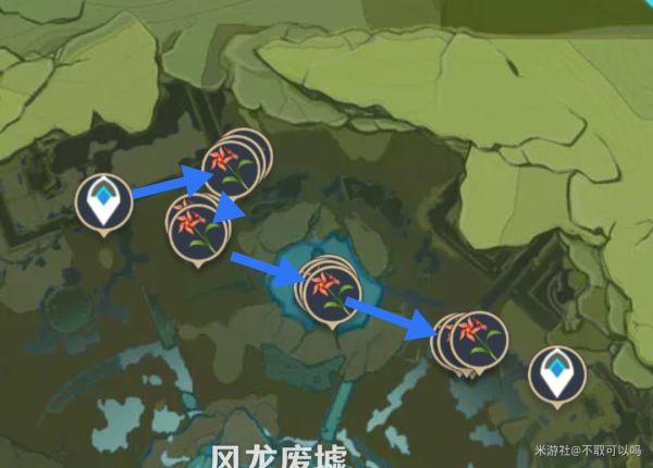原神蒙德特产风车菊采集路线