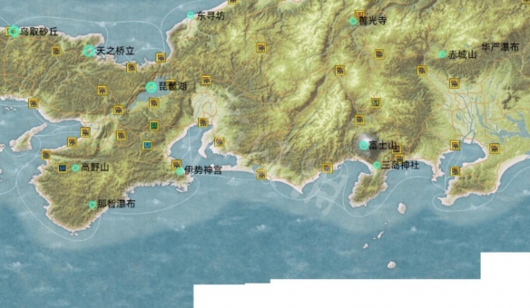 太阁立志传5DX32处名胜位置大全 全名胜位置介绍