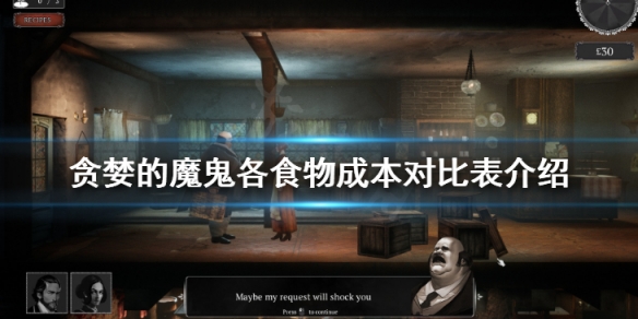 贪婪的魔鬼怎么赚钱 各食物成本对比表介绍