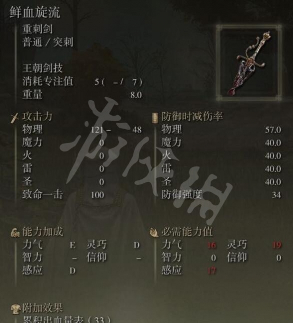 艾尔登法环鲜血旋流在哪刷？鲜血旋流位置及属性一览