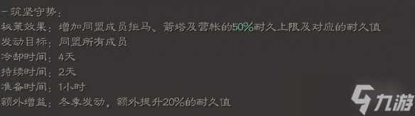 三国志战略版筑坚守势秘策用法 筑坚守势秘策一览