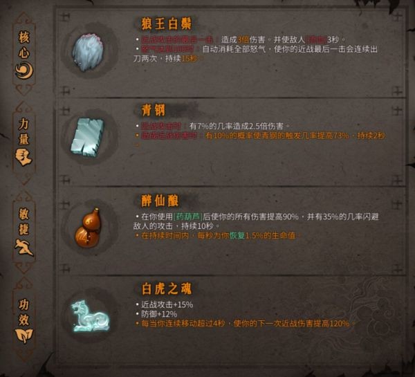 暖雪醉仙各流派build参考 醉仙流怎么玩