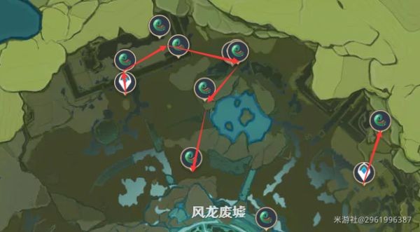 原神蜥蜴尾巴收集线路参考