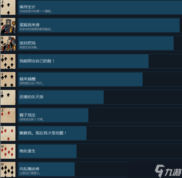 《千爵史诗》Card Shark成就达成条件一览