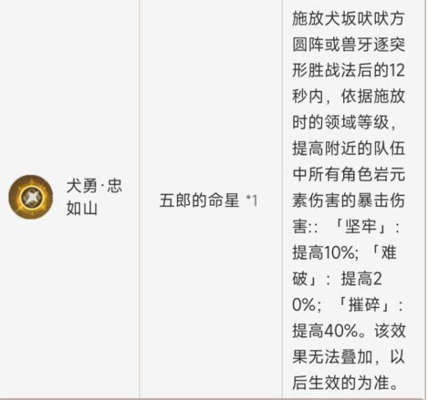 原神2.7版五郎武器、圣遗物选择推荐