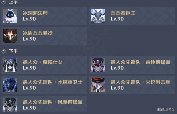 原神2.7版新深渊11、12层怪物配置与阵容搭配推荐