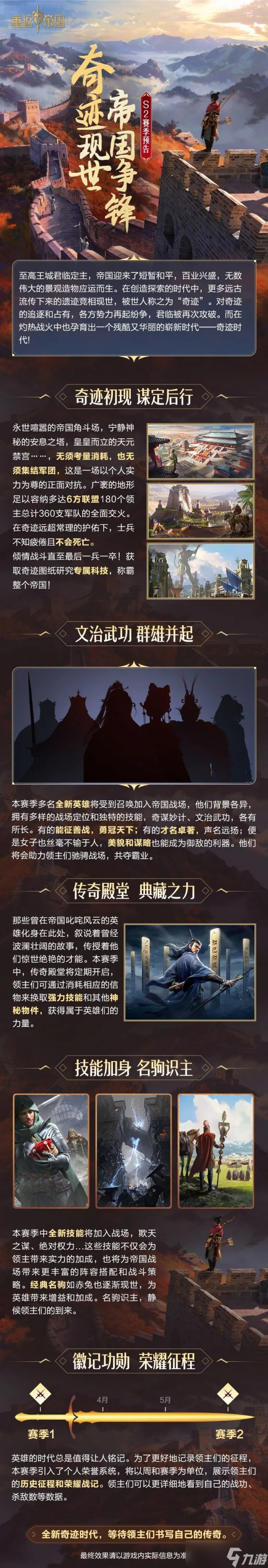 重返帝国S2新赛季更新内容抢先看