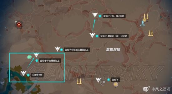 幻塔维拉镜元蓝色密码箱I型速刷路线图
