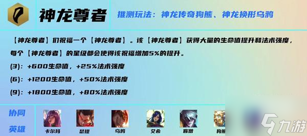 云顶之弈s7神龙尊者阵容搭配攻略