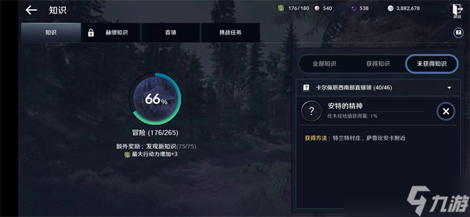 黑色沙漠手游安特的精神知识在哪