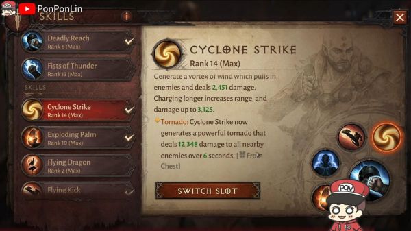 暗黑破坏神不朽武僧爆裂掌流Build