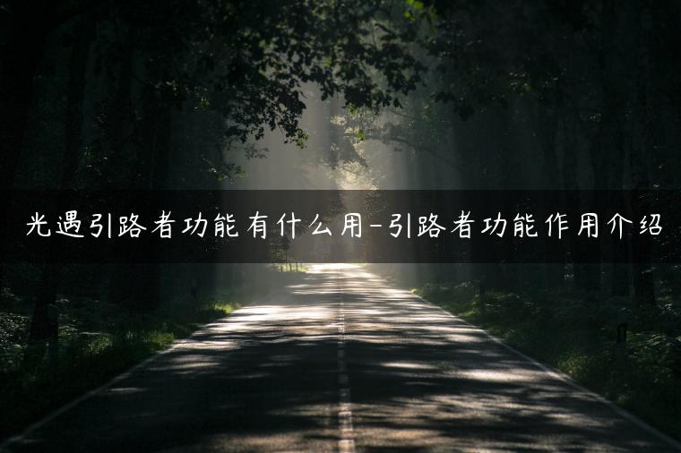 光遇引路者功能有什么用-引路者功能作用介绍