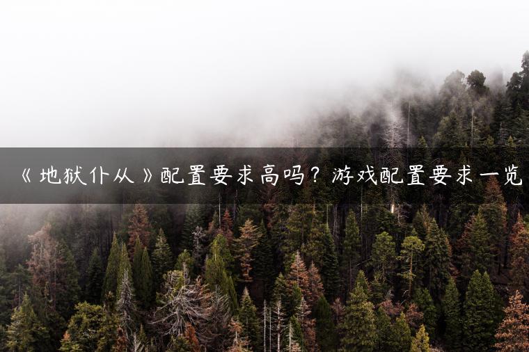 《地狱仆从》配置要求高吗？游戏配置要求一览