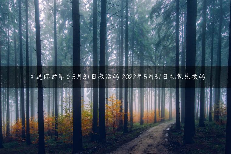 《迷你世界》5月31日激活码 2022年5月31日礼包兑换码