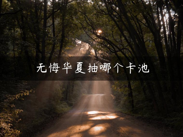 无悔华夏抽哪个卡池