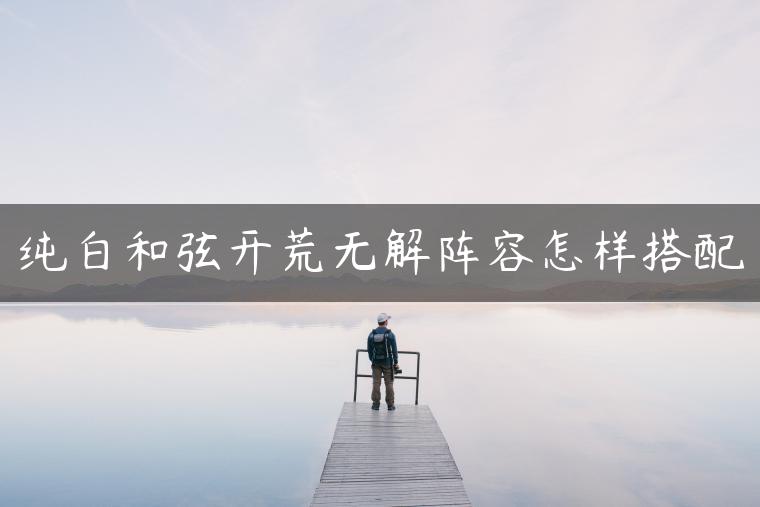 纯白和弦开荒无解阵容怎样搭配
