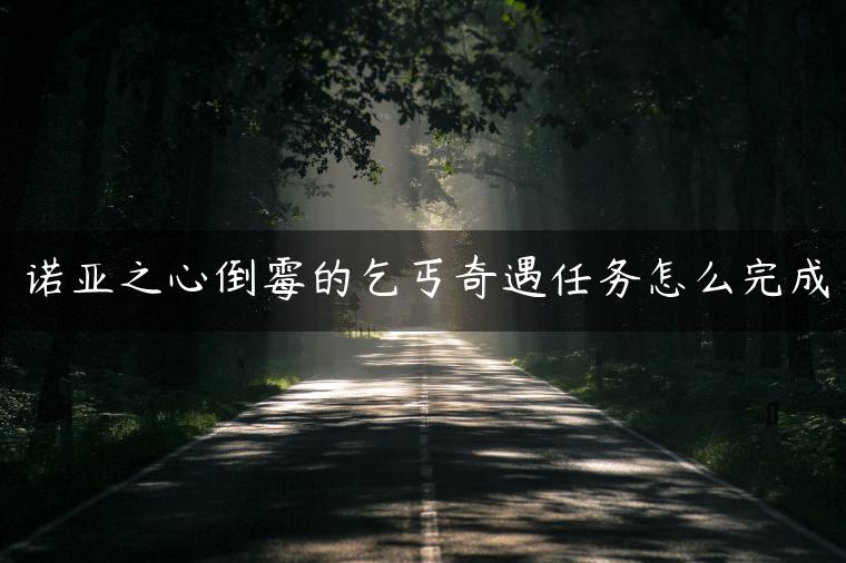 诺亚之心倒霉的乞丐奇遇任务怎么完成
